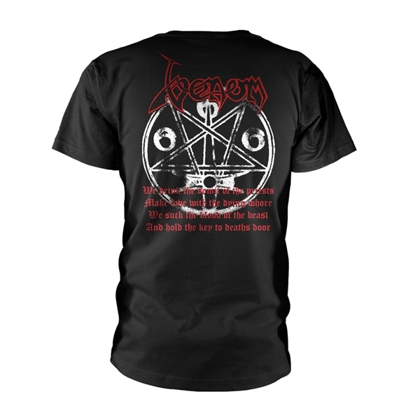 Venom - Unisex T-Shirt: Black Metal Red (Black)