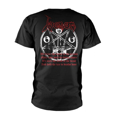 Venom - Unisex T-Shirt: Black Metal Red (Black)