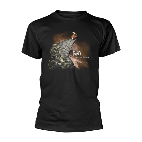 Korn Unisex T-Shirt: Follow The Leader (Black)