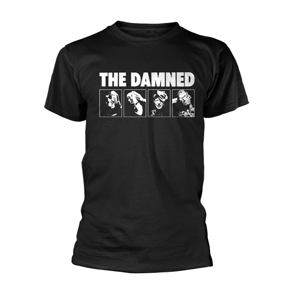 The Damned Unisex T-Shirt: The Headshots (Black)
