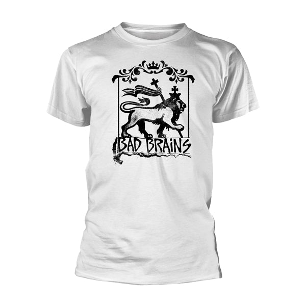 Bad Brains Unisex T-Shirt: Lion (White)