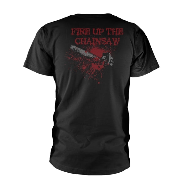 Cannibal Corpse Unisex T-Shirt: Chainsaw (Back Print) (Black)