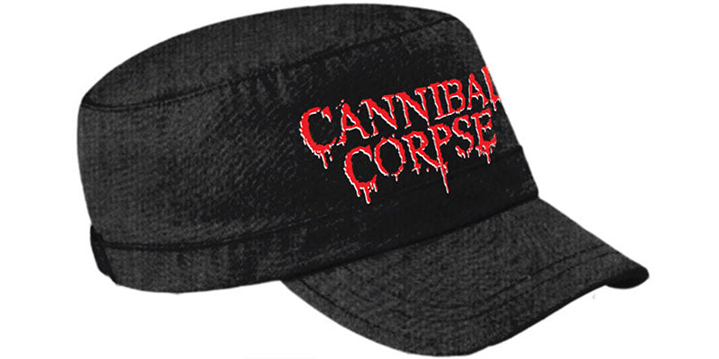 Cannibal Corpse Unisex Military Cap: Logo (Black)