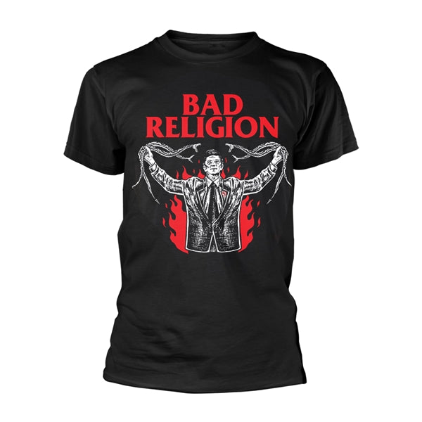 Bad Religion Unisex T-Shirt: Snake Preacher (Black)