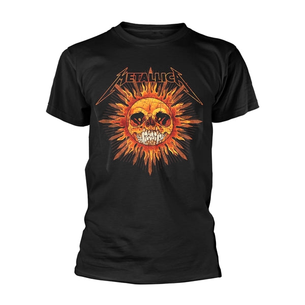 Metallica Unisex T-Shirt: Pushead Sun (Black)