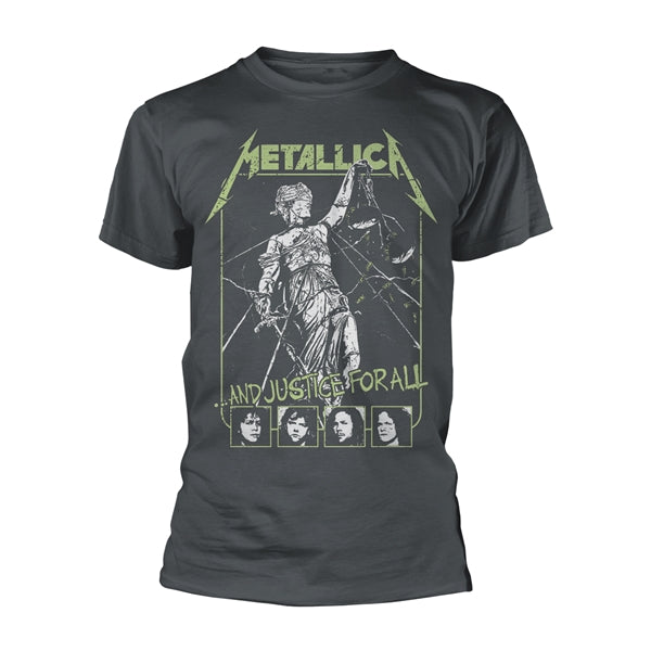 Metallica Unisex T-Shirt: Justice Faces (Black)