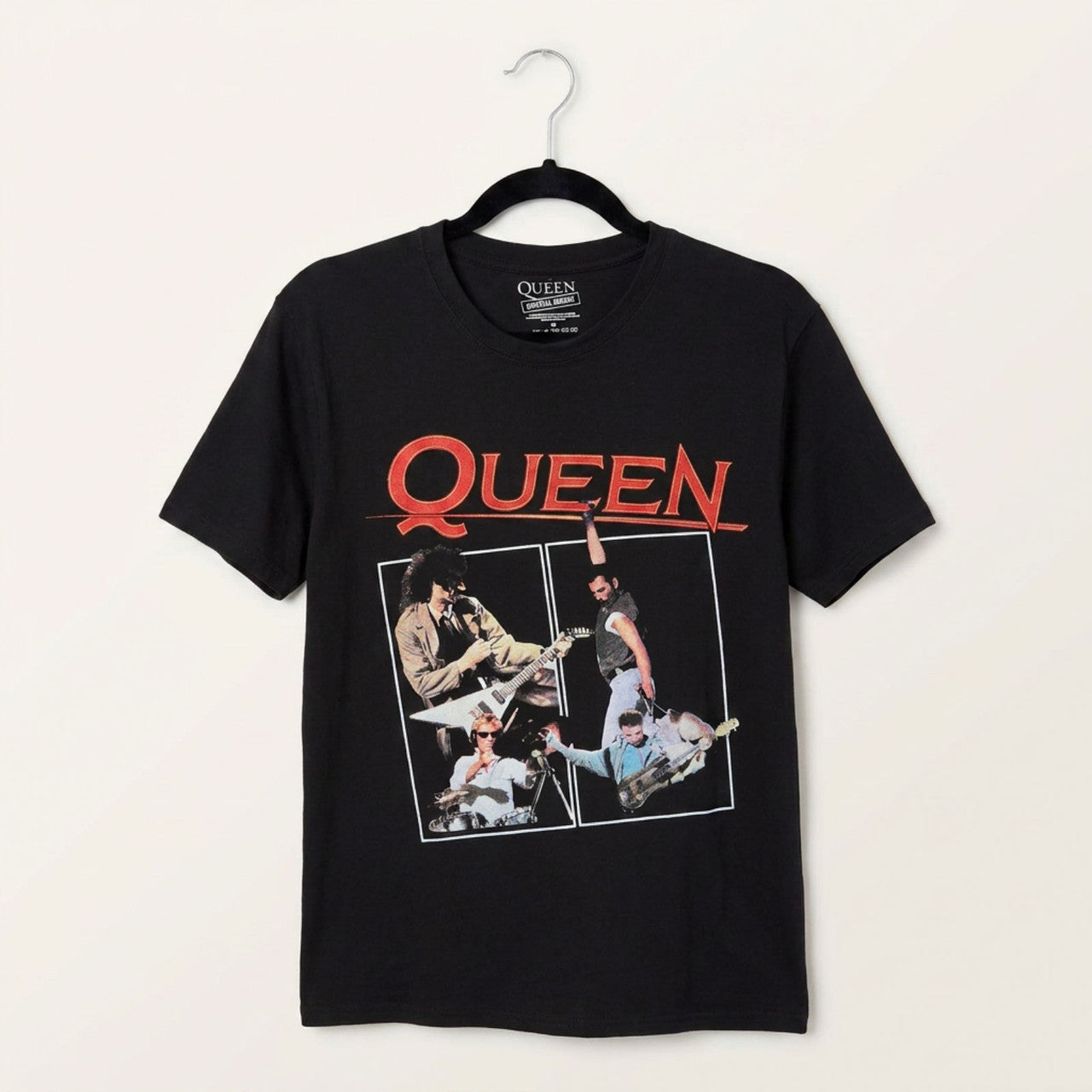 Queen Unisex Premium Carbon T-Shirt: Poster (Black)