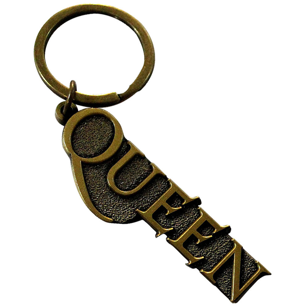 Queen Keychain: Gold Logo 