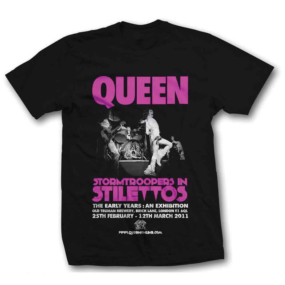 Queen Unisex T-Shirt: Stormtrooper in Stilettos (Black) 
