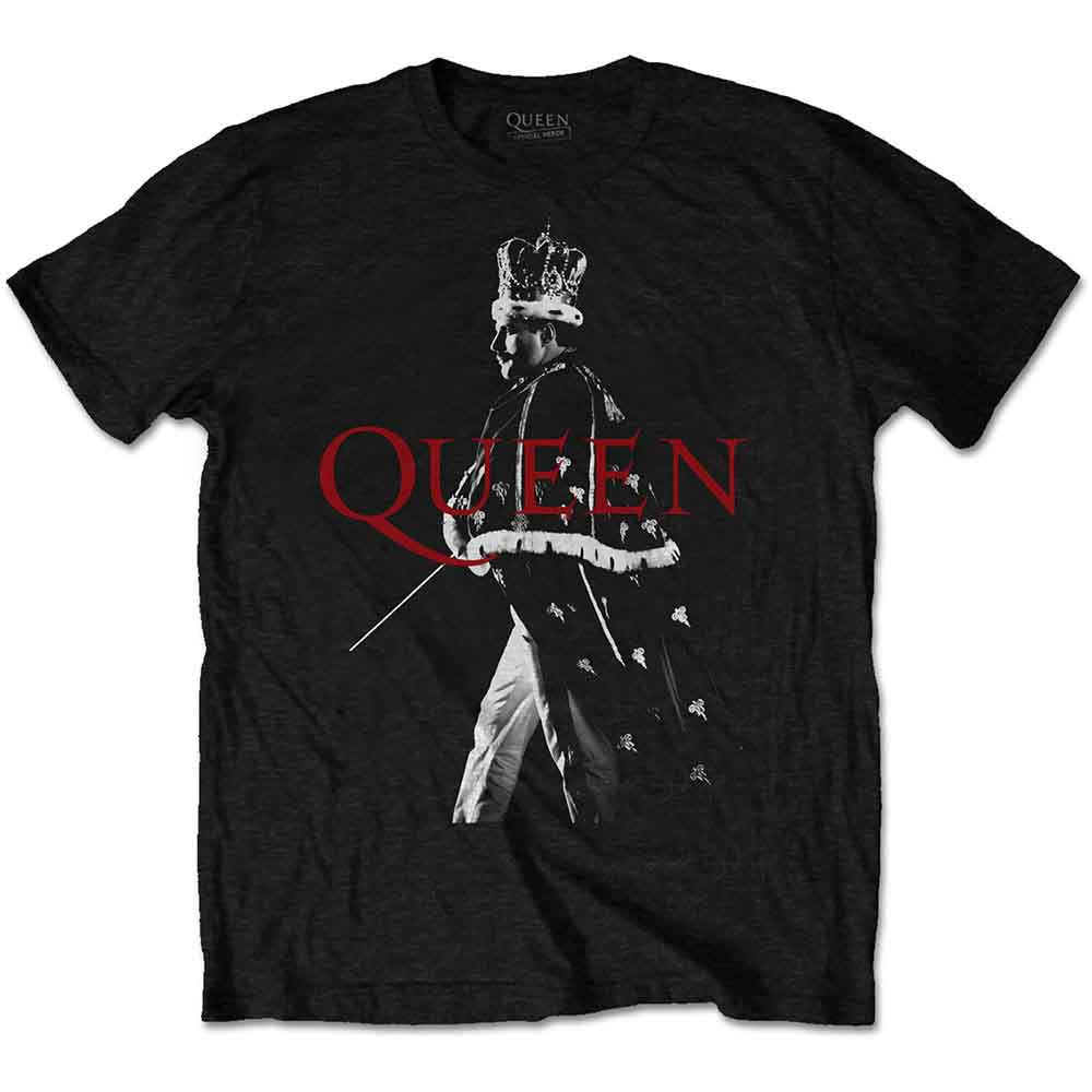 Queen Unisex T-Shirt: Freddie Crown (Black)