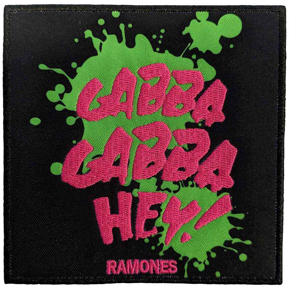 Ramones Standard Patch: Gabba Gabba, Hey 