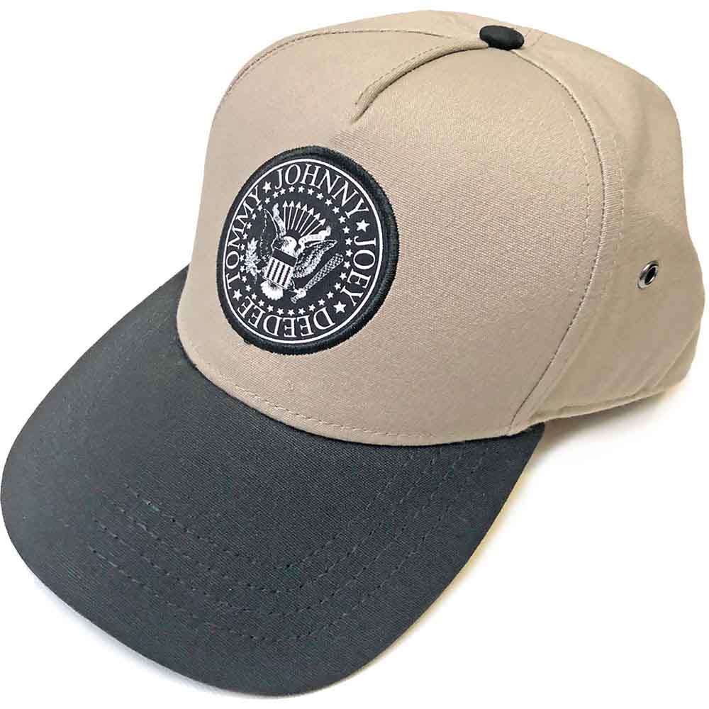 Ramones Unisex Snapback Cap: Presidential Seal (Black &amp;amp; Sand) 