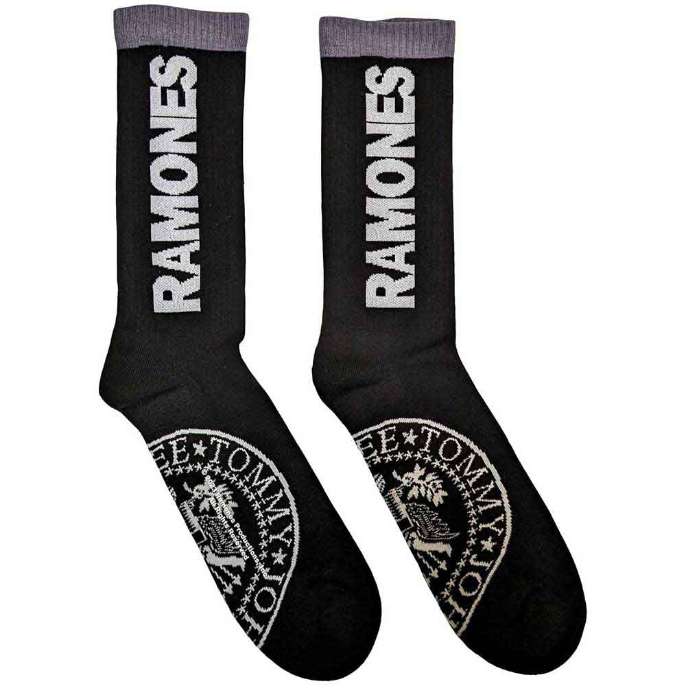 Ramones Unisex Terry Socks: Presidential Seal (Black) (UK Size 7 - 11)