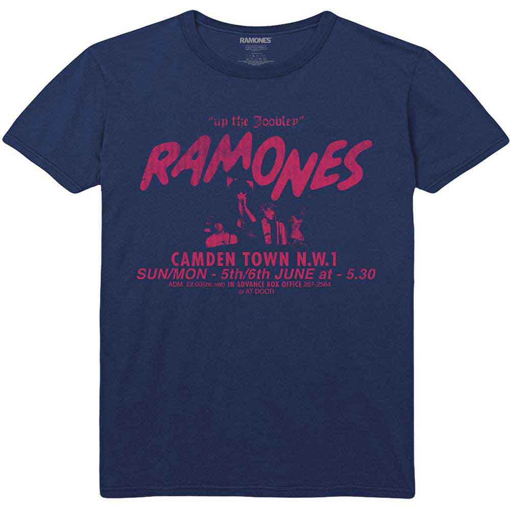 Ramones Unisex T-Shirt: Roundhouse (Navy Blue)