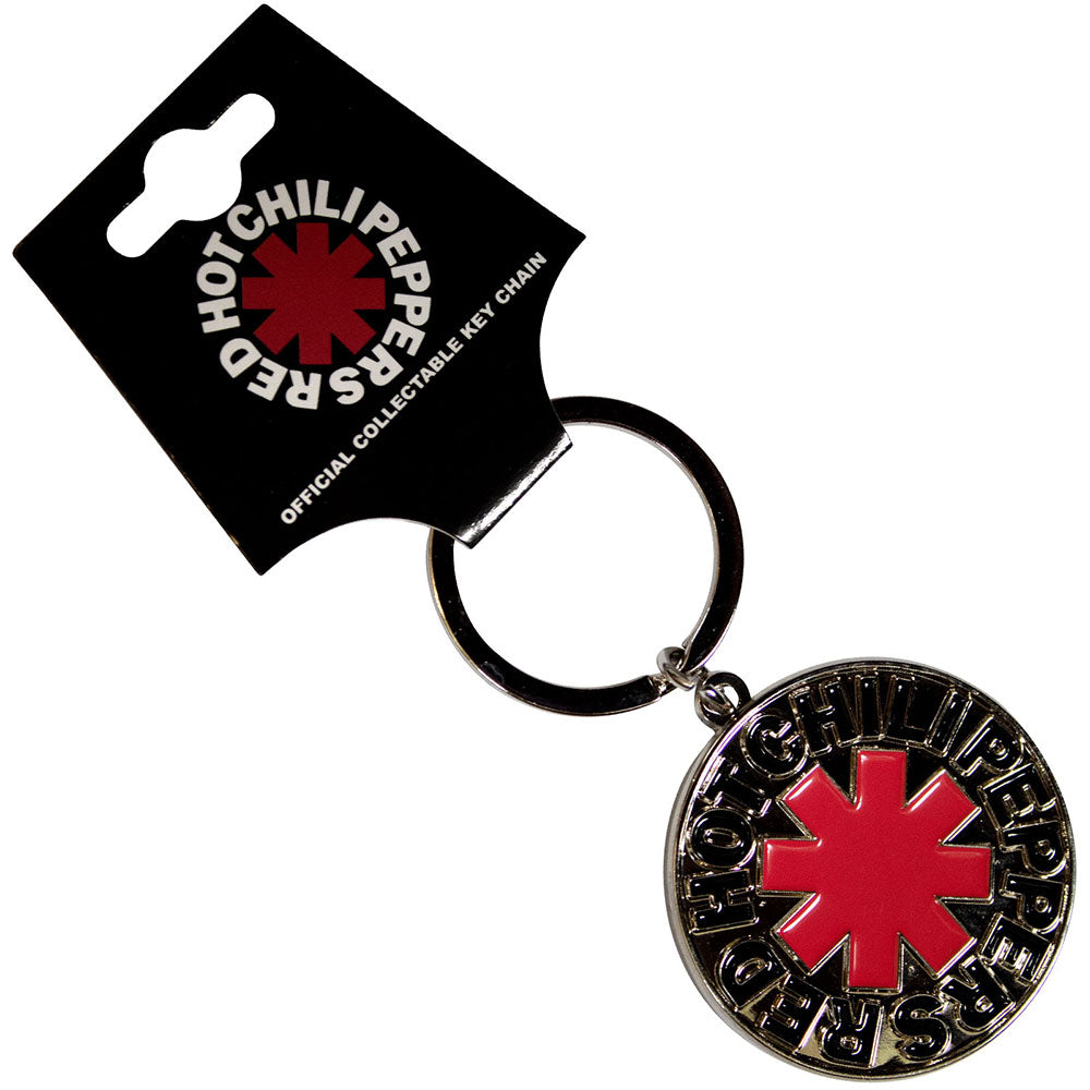Red Hot Chili Peppers Keychain: Asterisk Logo Silver 