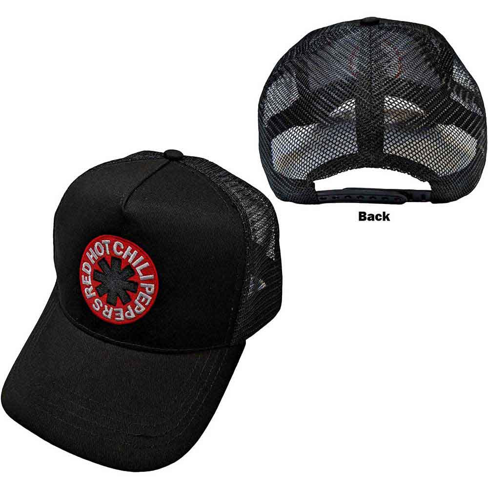 Red Hot Chili Peppers Unisex Mesh Back Cap: Inverse Asterisk (Black) 