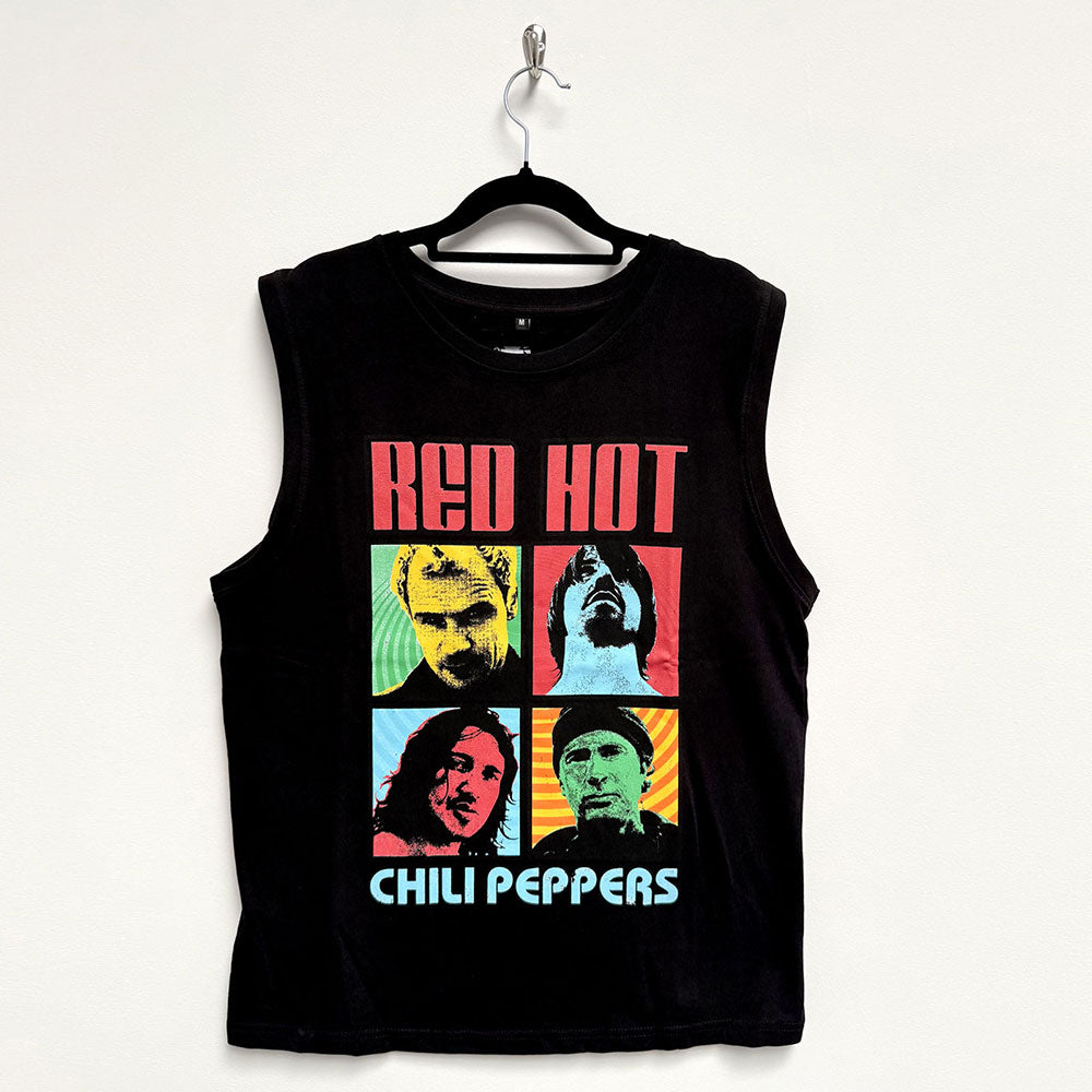 Red Hot Chili Peppers Unisex Tank T-Shirt: Portrait Photos (Black)