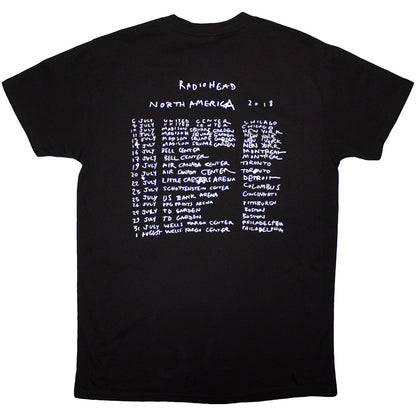 Radiohead Unisex Organic T-Shirt: Bearhead Crest (Black) (Back Print)
