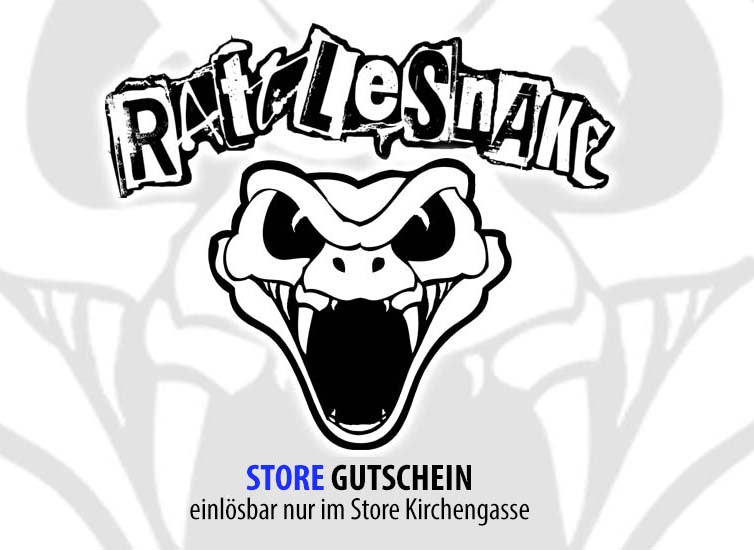 RATTLESNAKE GUTSCHEIN für den STORE KIRCHENGASSE (nicht online und nicht für Piercing einlösbar)