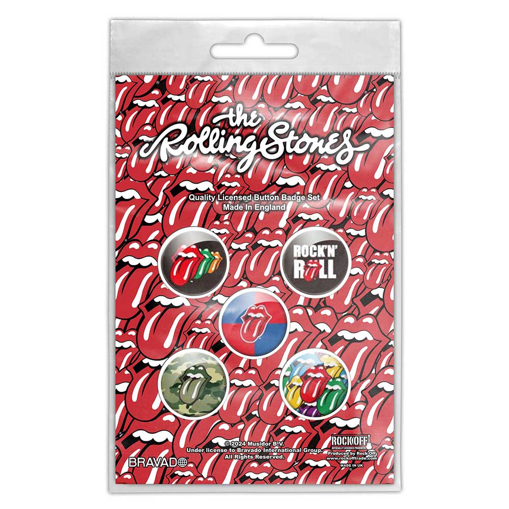 The Rolling Stones Button Badge Pack: Rock &
