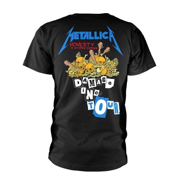Metallica Unisex T-Shirt: Damage Inc (Black) (Back Print)