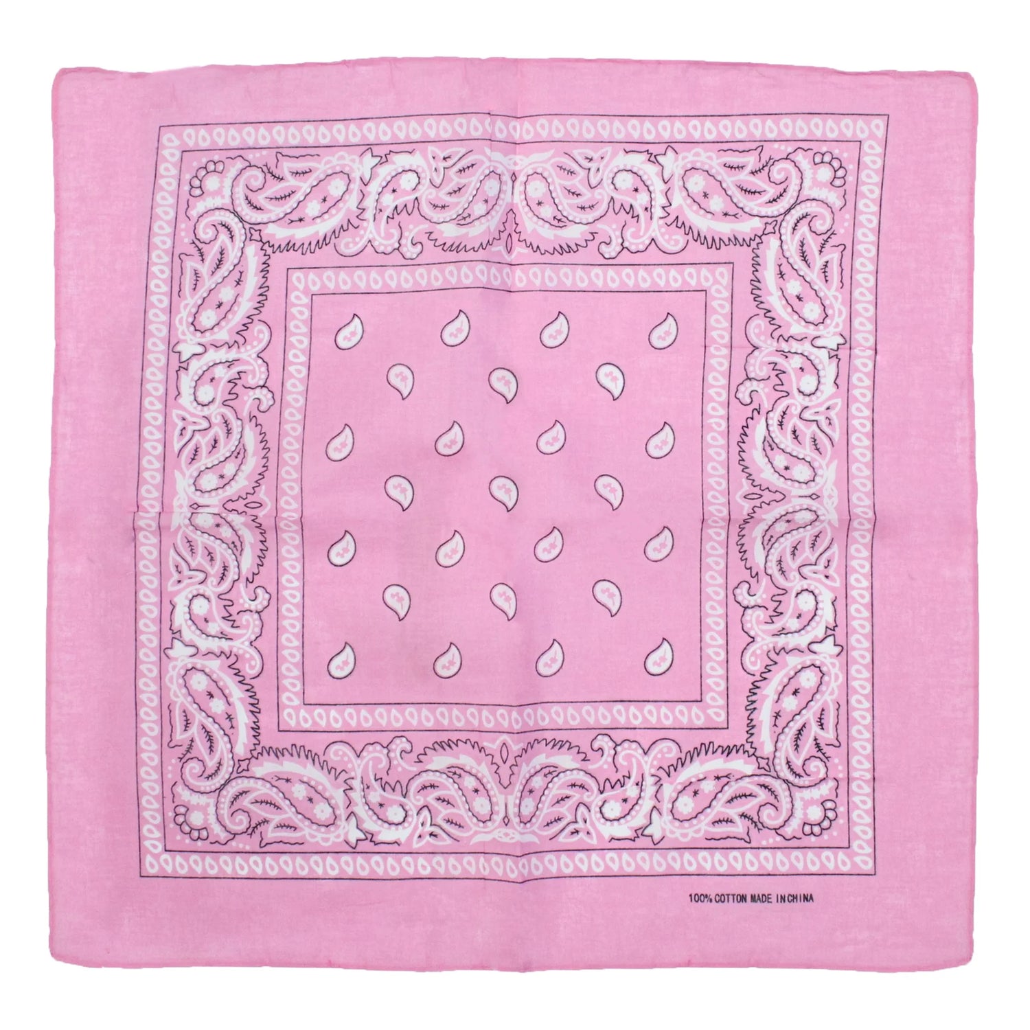 Bandana Paisley Print (Light Pink)