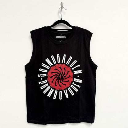 Soundgarden Unisex Tank T-Shirt: Circle Logo (Black)