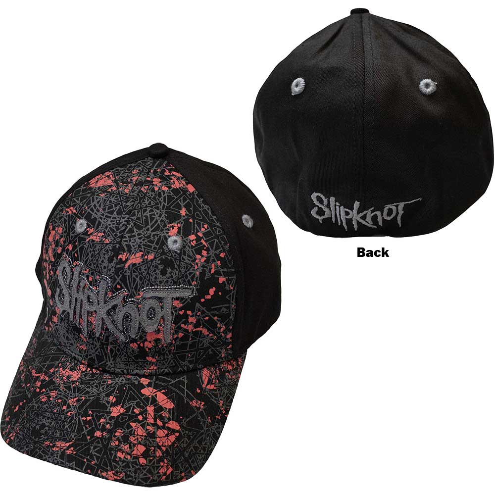 Slipknot Unisex Baseball Cap: Nonagrams Pattern (Black) (Embellished) 