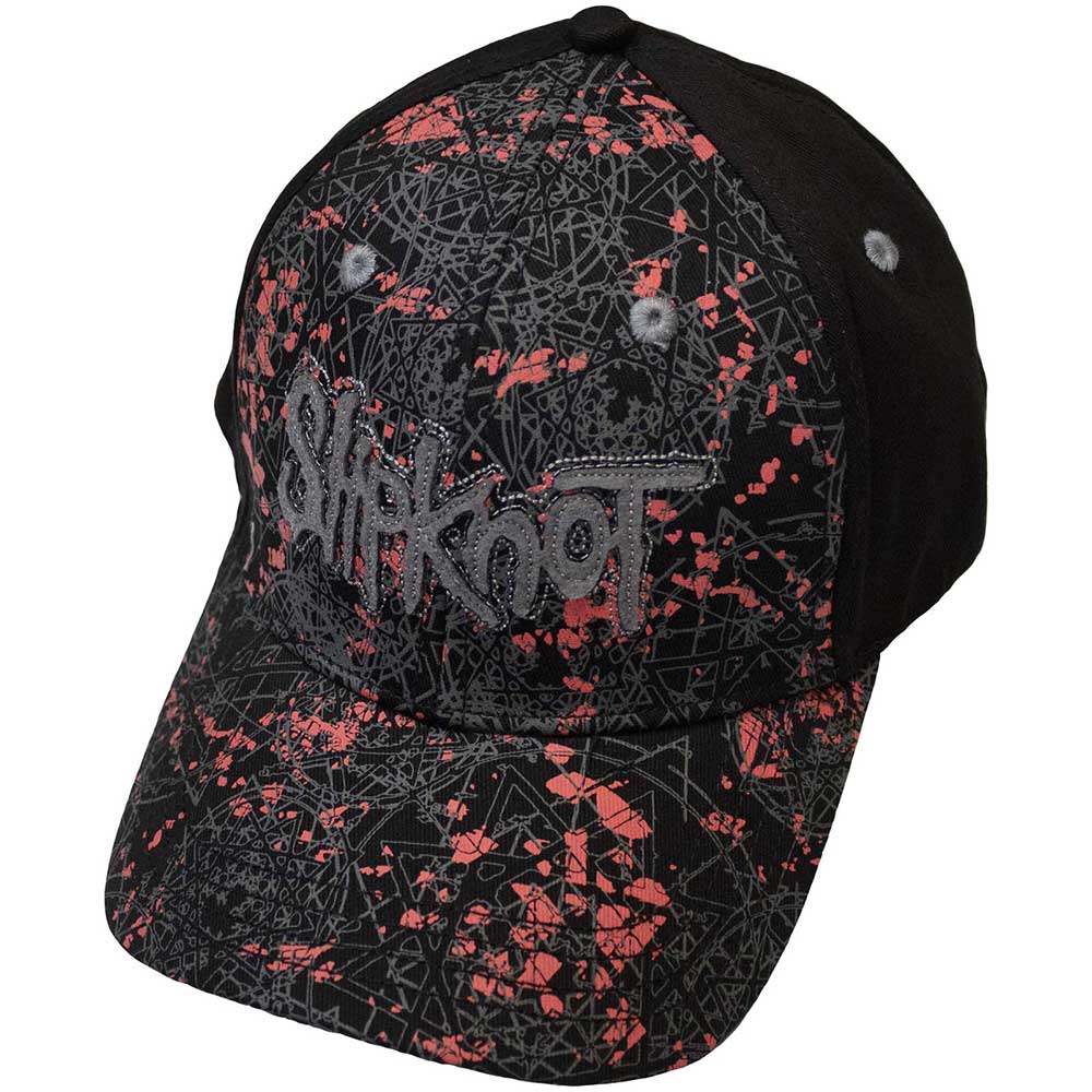 Slipknot Unisex Baseball Cap: Nonagrams Pattern (Black) (Embellished) 