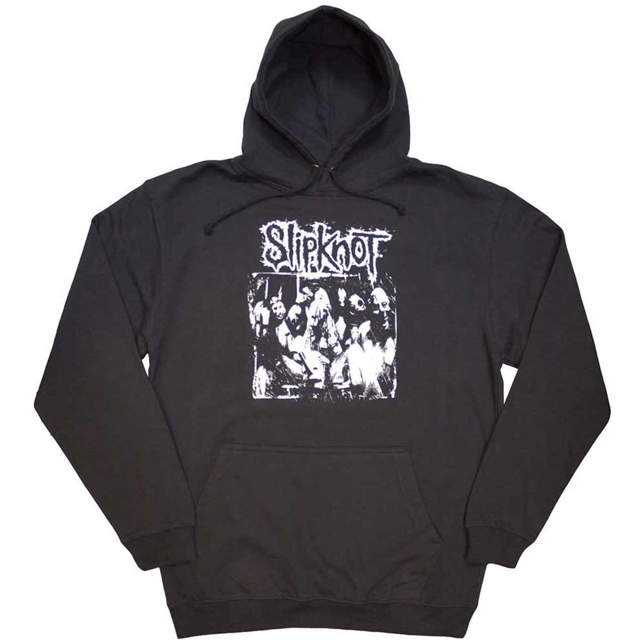 Slipknot Unisex Pullover Hoodie: Album Splatter (Charcoal Grey) (Back Print) 