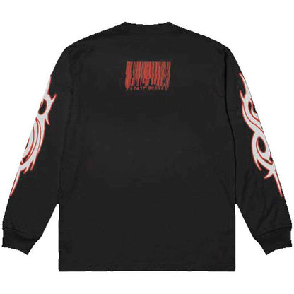 Slipknot Unisex Long Sleeve T-Shirt: Spit it Out (Black) (Back &amp; Sleeve Print)