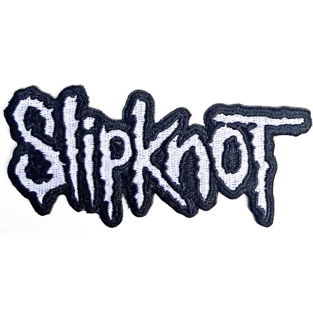 Slipknot Standard Patch: Cut-Out Logo Black Border 