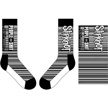 Slipknot Unisex Ankle Socks: Barcode (Black) (UK Size 7 - 11)