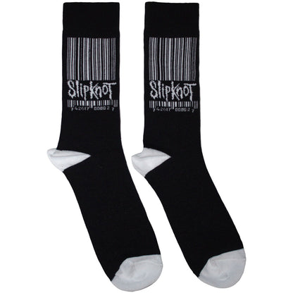 Slipknot Unisex Ankle Socks: Large Barcode Logo (Black) (UK Size 6 - 11)