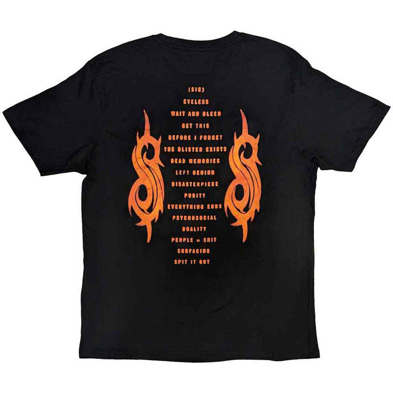 Slipknot Unisex T-Shirt: Live at MSG Orange (Black) (Back Print)