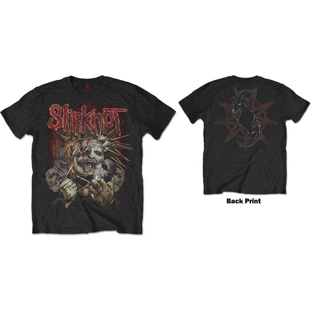 Slipknot Unisex T-Shirt: Torn Apart (Black) (Back Print)