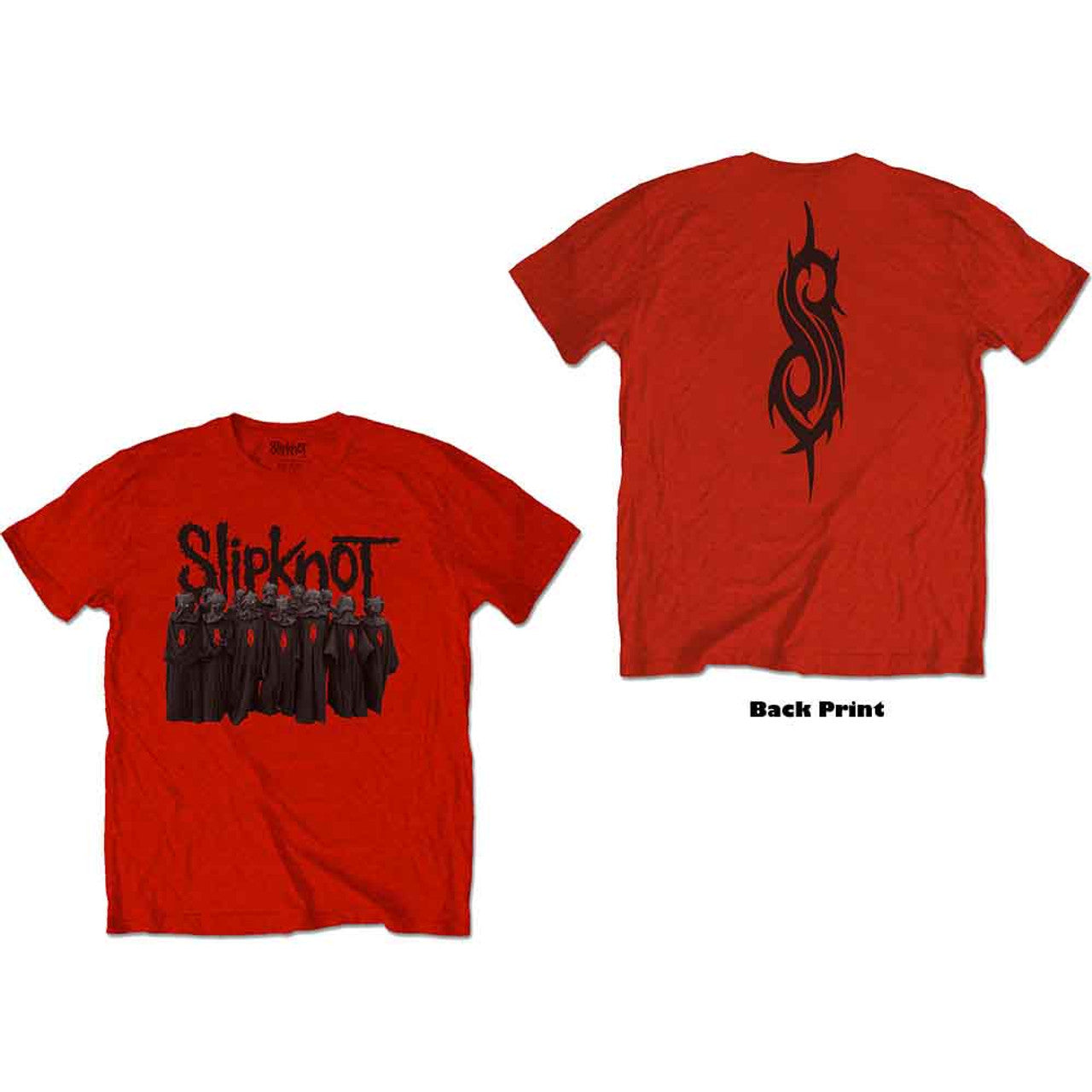 Slipknot Unisex T-Shirt: Choir (Red) (Back Print) 