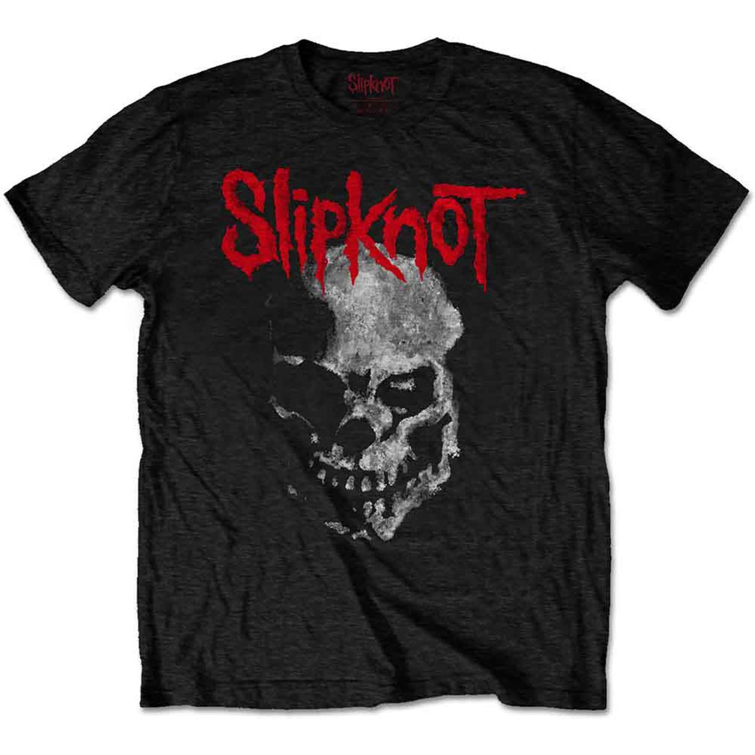Slipknot Unisex T-Shirt: Gray Chapter Skull (Black) (Back Print)