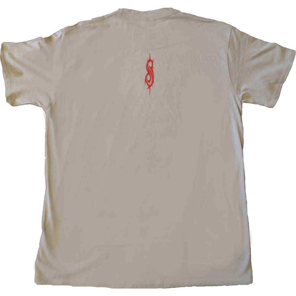Slipknot Unisex T-Shirt: Sid Photo (Sand) (Back Print)
