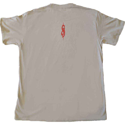 Slipknot Unisex T-Shirt: Sid Photo (Sand) (Back Print)
