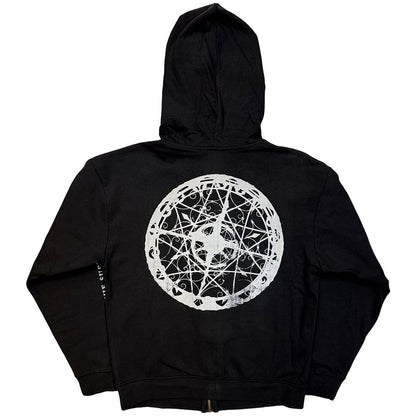Slipknot Unisex Zipped Hoodie: Subliminal Verses (Black) (Back Print)