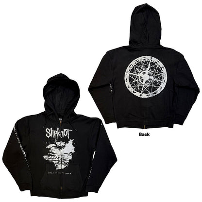 Slipknot Unisex Zipped Hoodie: Subliminal Verses (Black) (Back Print)