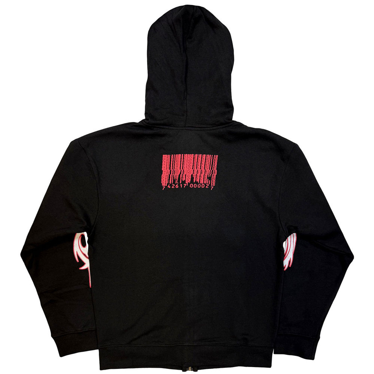 Slipknot Unisex Zipped Hoodie: Spit It Out (Black) (Back Print) 