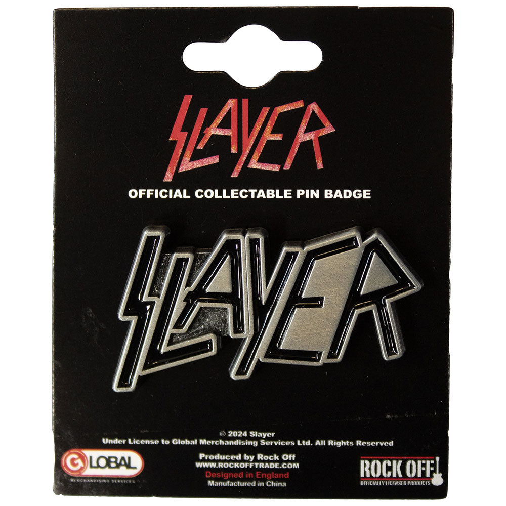 Slayer Pin Badge: Logo 