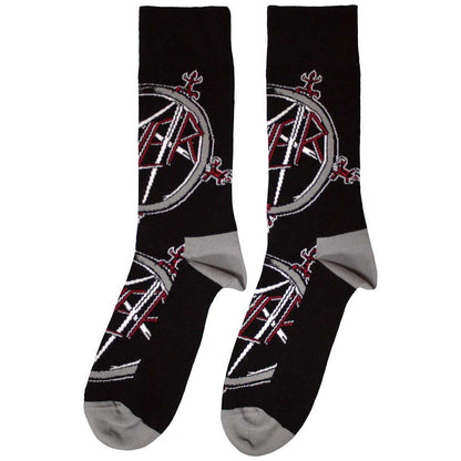Slayer Unisex Ankle Socks: Pentagram (Black) (UK Size 7 - 11)