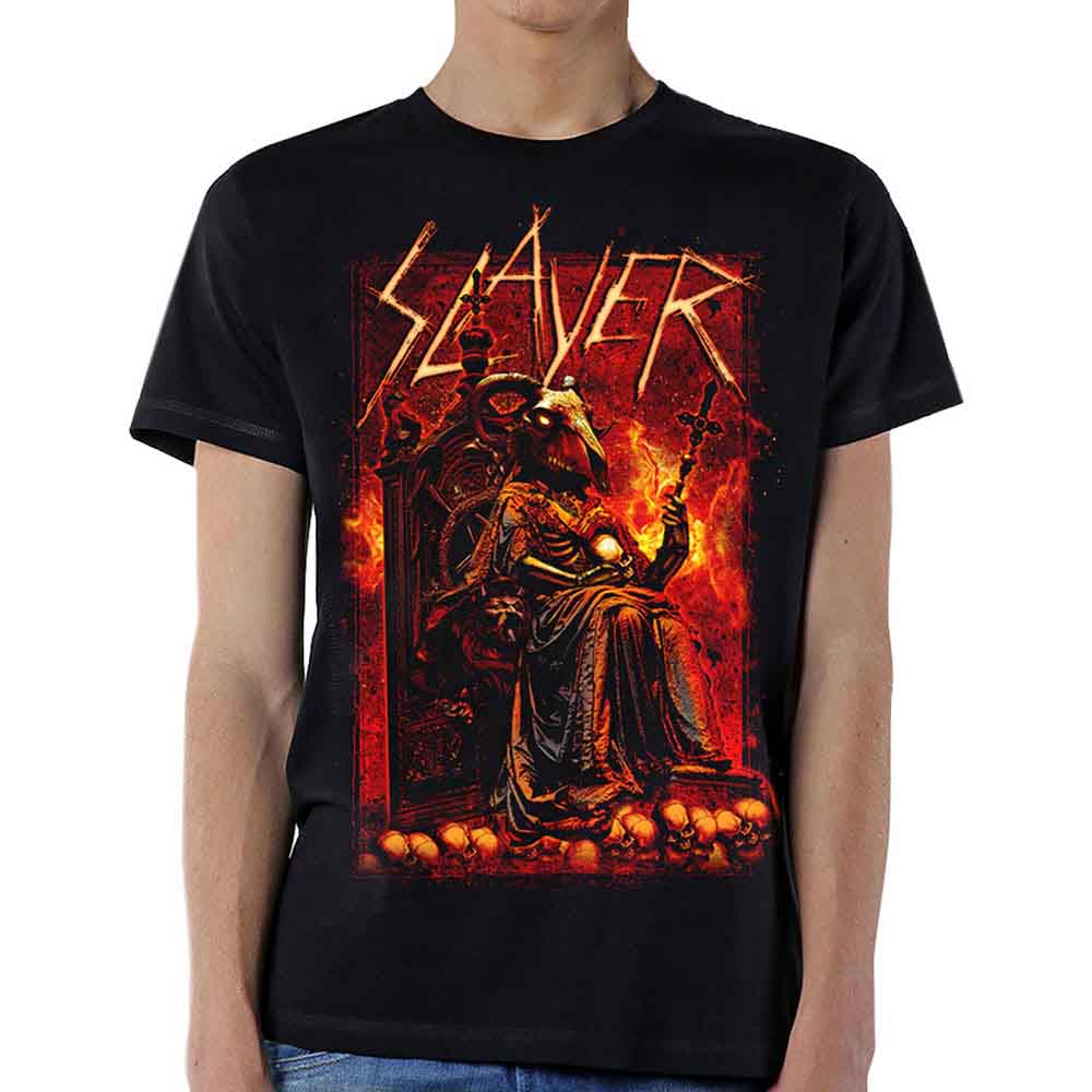 Slayer Unisex T-Shirt: Goat Skull (Black) 