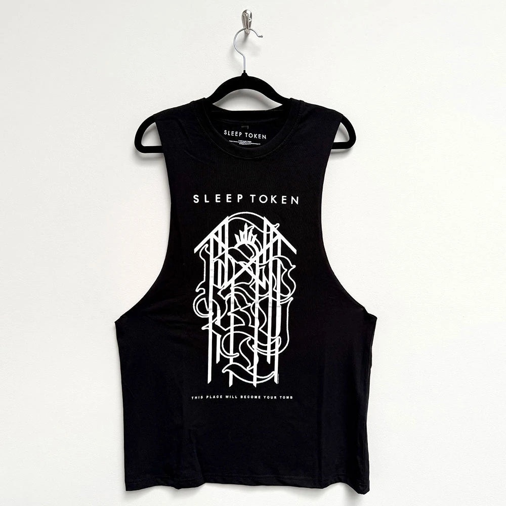 Sleep Token Unisex Vest T-Shirt: Tomb Sigil (Black)
