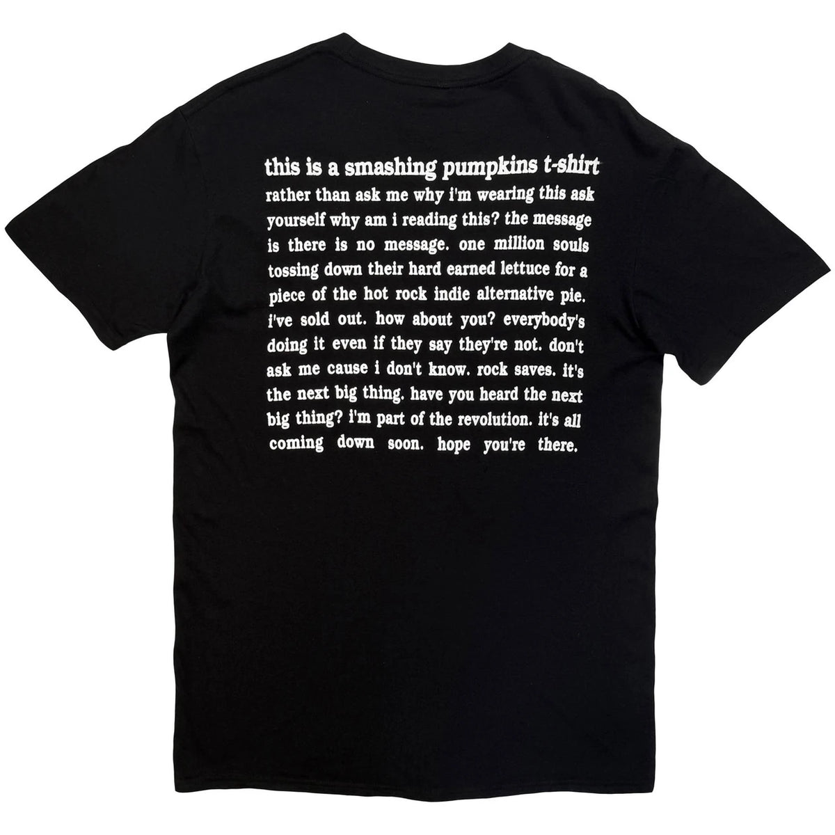 The Smashing Pumpkins Unisex T-Shirt: Star Girl (Black) (Back Print)