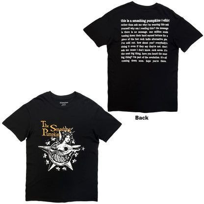The Smashing Pumpkins Unisex T-Shirt: Star Girl (Black) (Back Print)