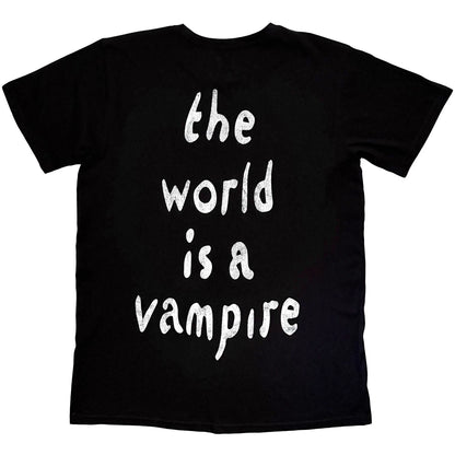 The Smashing Pumpkins Unisex T-Shirt: The World Is A Vampire (Black) (Back Print)
